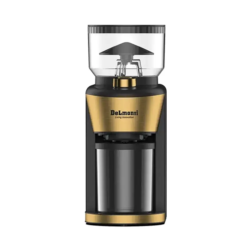 آسیاب قهوه حرفه‌ای دلمونتی مدل DL680 رنگ مشکی و طلایی